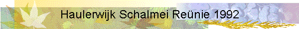 Haulerwijk Schalmei Renie 1992